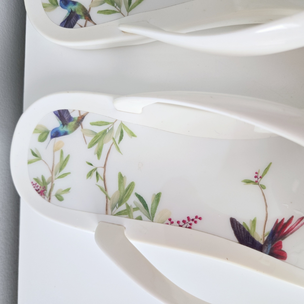 TED BAKER White Floral Sandals - Picture 8 of 10